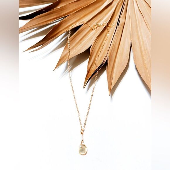 Anthropologie Jewelry - Tennis racket necklace S552